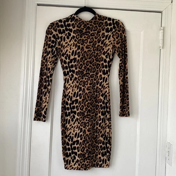 Fashion Nova Dresses Leopard Print Mini Dress Xs Poshmark